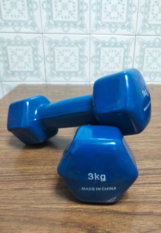2 Mancuernas Azules 3kg