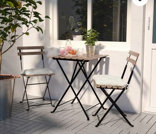 Conjunto Terraza IKEA Mesa y 2 Sillas