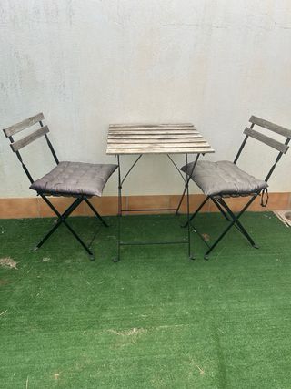 Conjunto Terraza IKEA Mesa y 2 Sillas