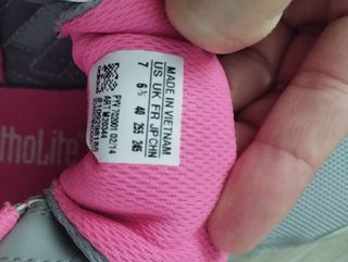 Tenis Adidas Gris y Rosa Velcro mujer