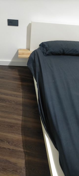 Estructura cama matrimonio madera