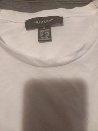 Camiseta Primark S Blanca Beautiful Reasons