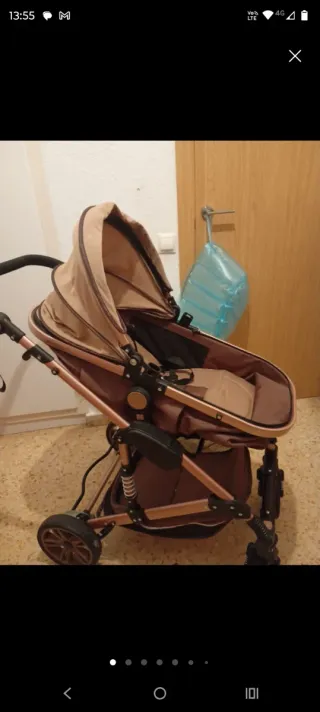 Minicuna + 4 + ropa + carro paquetes de pañales