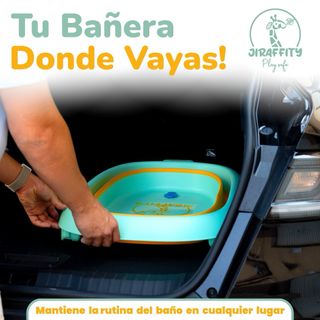 Bañera bebé plegable JIRAFFITY con patas