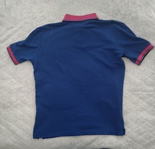 Camiseta Fred Perry Azul y Rosa