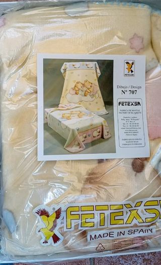 Manta de cuna Fetexa N° 707 ositos
