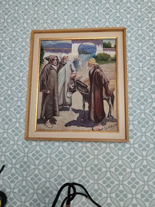 Cuadro pintado madera