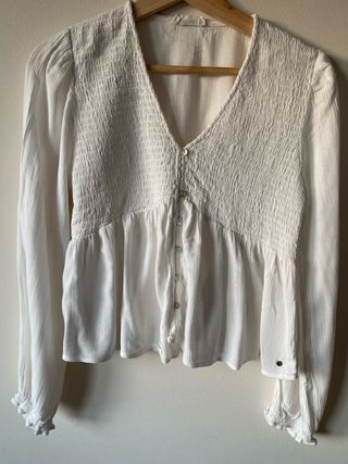 Blusa Brownie Blanca Talla S