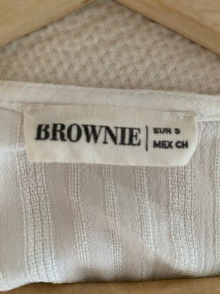 Blusa Brownie Blanca Talla S