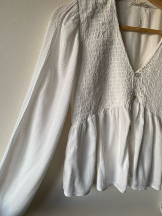 Blusa Brownie Blanca Talla S
