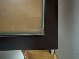 Mesa de centro o rinconera madera y cristal