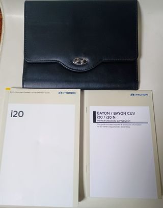 Carpeta documentación y libros Hyundai i20