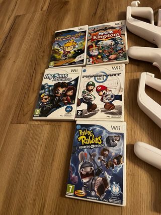 PACK Wii + Juegos + Mandos + Adaptador