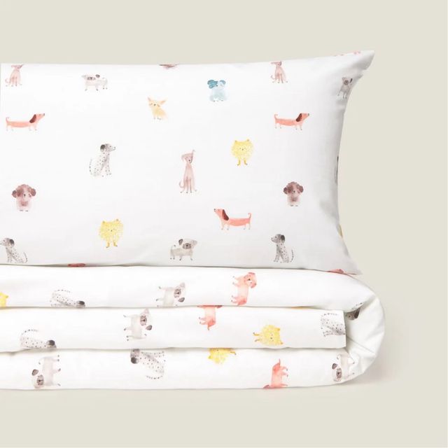 Funda nórdica bebé con estampado de perros