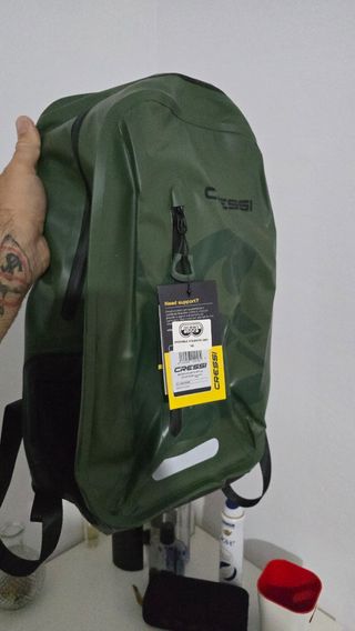 Mochila Cressi Atlantis Dry impermeable verde