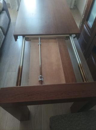 Mesa comedor extensible y 4 sillas