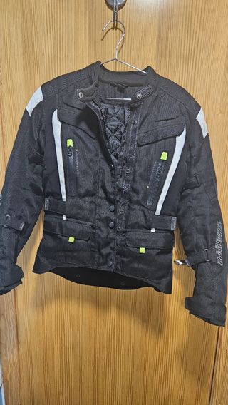 Chaqueta Moto RAINERS Mujer Negra talla XS.