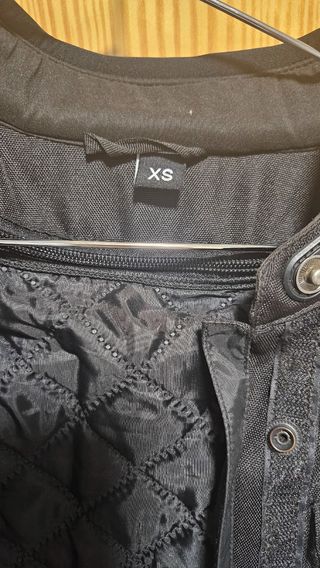 Chaqueta Moto RAINERS Mujer Negra talla XS.