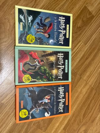 pack 3 libros Harry Potter