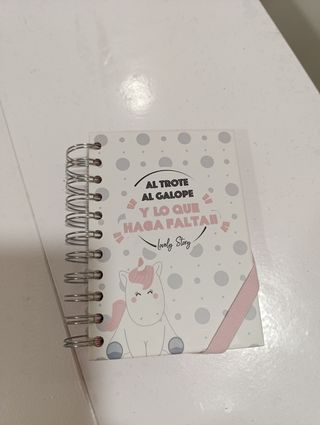Libreta infantil unicornio