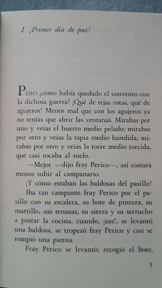 Libro Fray Perico en la paz