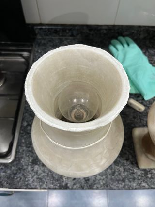 Lámparas de mármol blanco