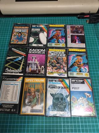 Lote 12 juegos Sinclair ZX Spectrum