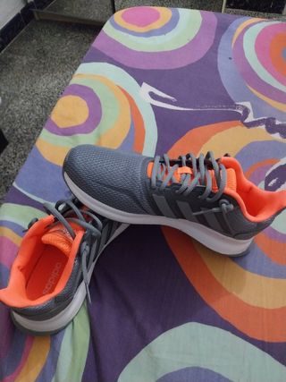 Adidas Bambas Grises y Naranjas