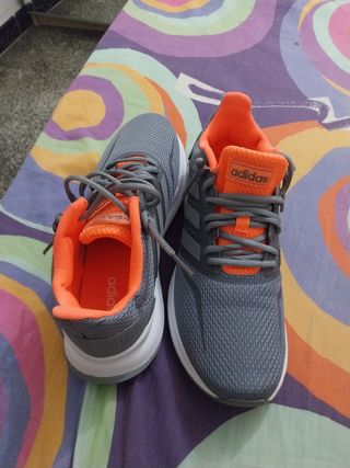 Adidas Bambas Grises y Naranjas