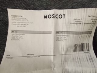 Caixa Original Moscot Preta