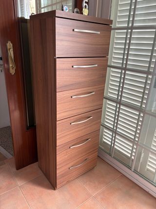 Cajonera alta 6 cajones madera