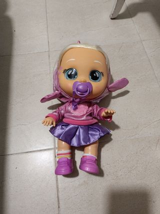 Muñeca Bebé Llorón con Chupete