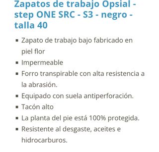 Zapatos de seguridad OPSIAL negros y grises