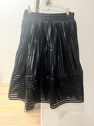 Falda Maje Negra Poliéster Talla 38