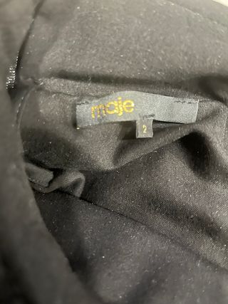 Falda Maje Negra Poliéster Talla 38