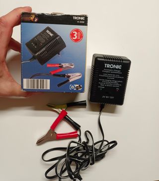Cargador para baterias plomo tronic de 2v a 12v