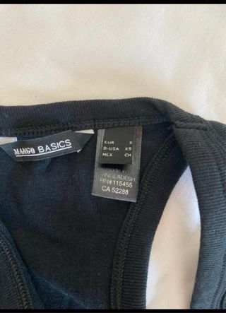 Camiseta Mango Negra Talla S