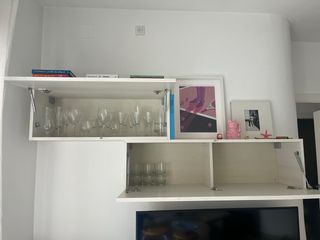 2 Aparadores de pared madera blanco