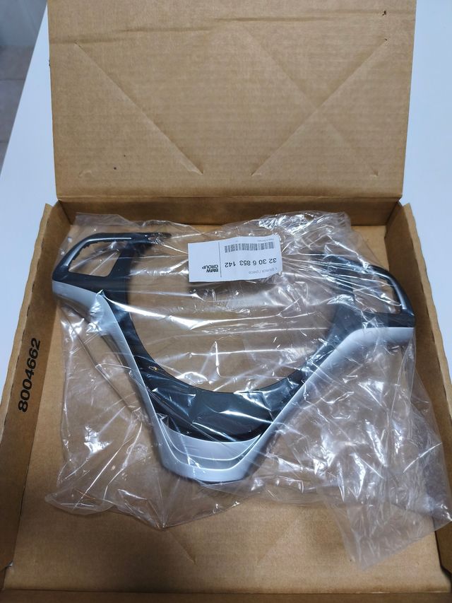 Cubierta Volante BMW Negro/Cromo Perla. Original