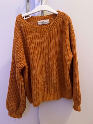 Jersey de punto naranja H&M talla 8 años