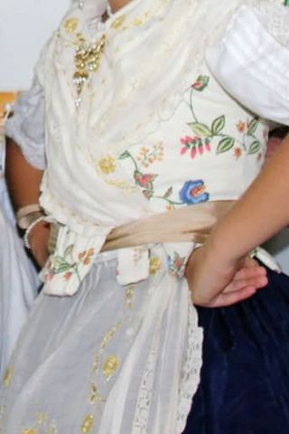 Justillo niña fallera talla 8