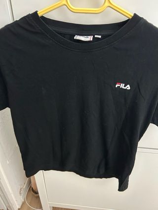 Camiseta Fila Mujer Negra Talla S