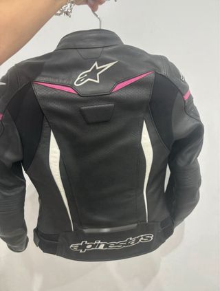 Chaqueta Moto Alpinestars Negra y Rosa XS