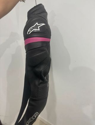 Chaqueta Moto Alpinestars Negra y Rosa XS
