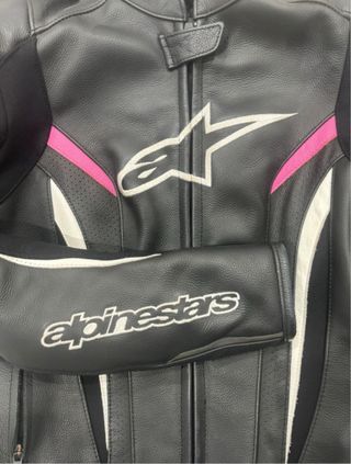 Chaqueta Moto Alpinestars Negra y Rosa XS