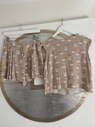 Conjunto Zara Top y Shorts 