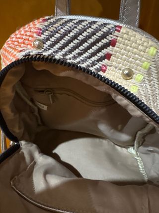 Mochila infantil tejida multicolor