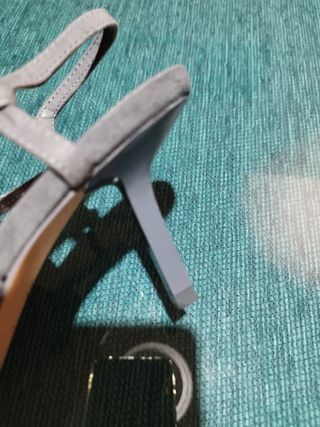 Zapatos tacón Zara azul claro talla 36