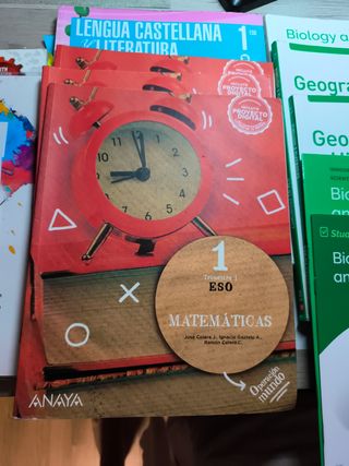 Libros de texto 1ESO

