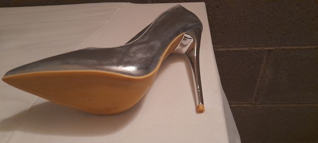 Scarpe eleganti tacco argento